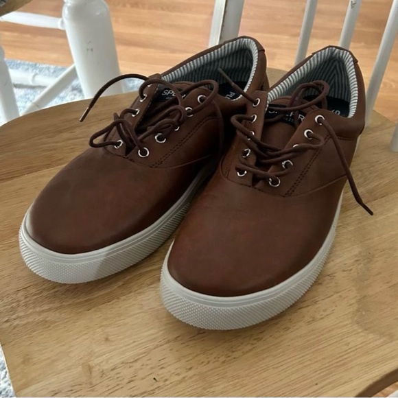 NWOT Leather Sperry Top Siders for Men - Picture 2 of 4